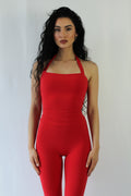 SoftEra™ - Halter Tank Top in Cherry Red