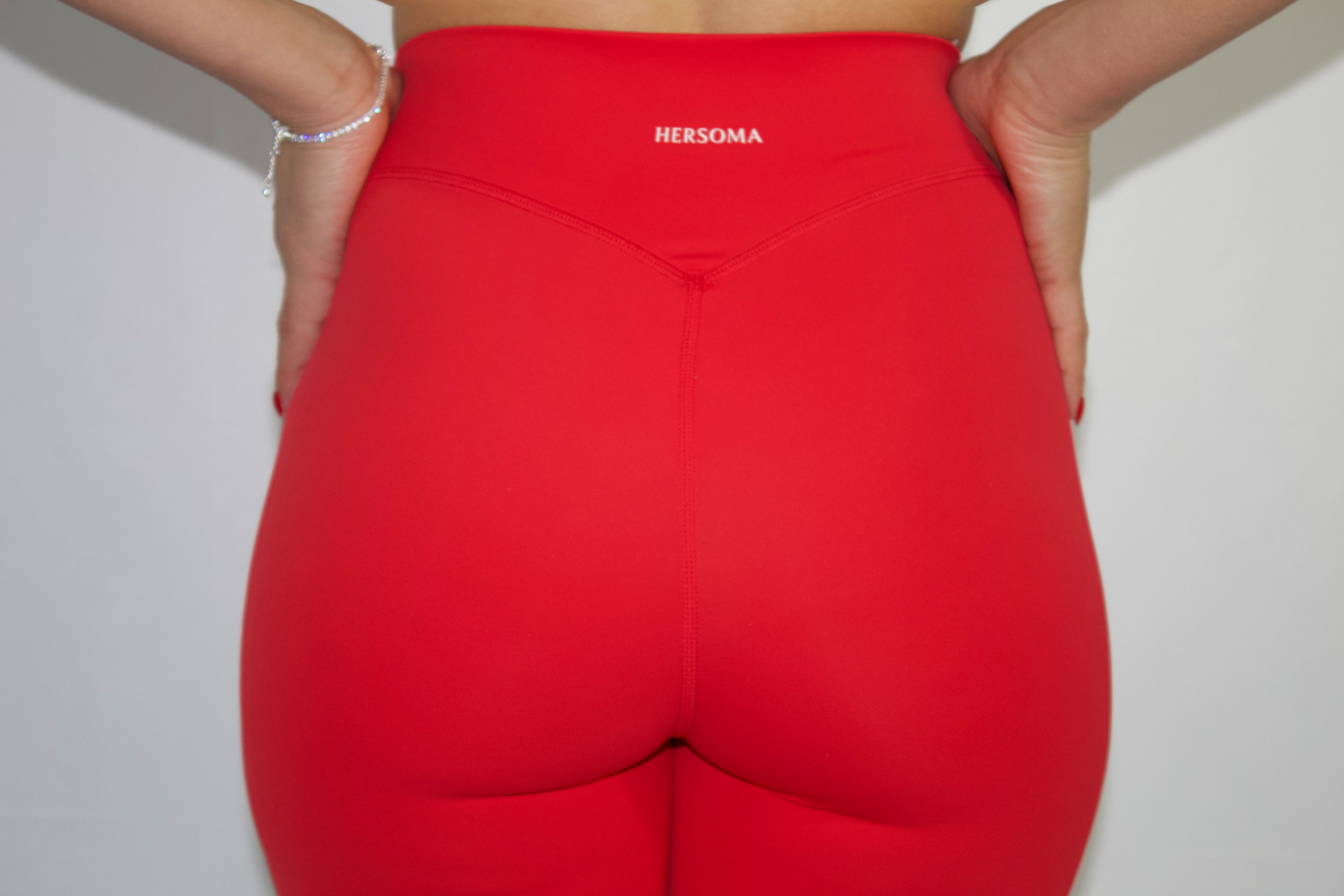SoftEra™ - High-weisted leggings in Cherry Red