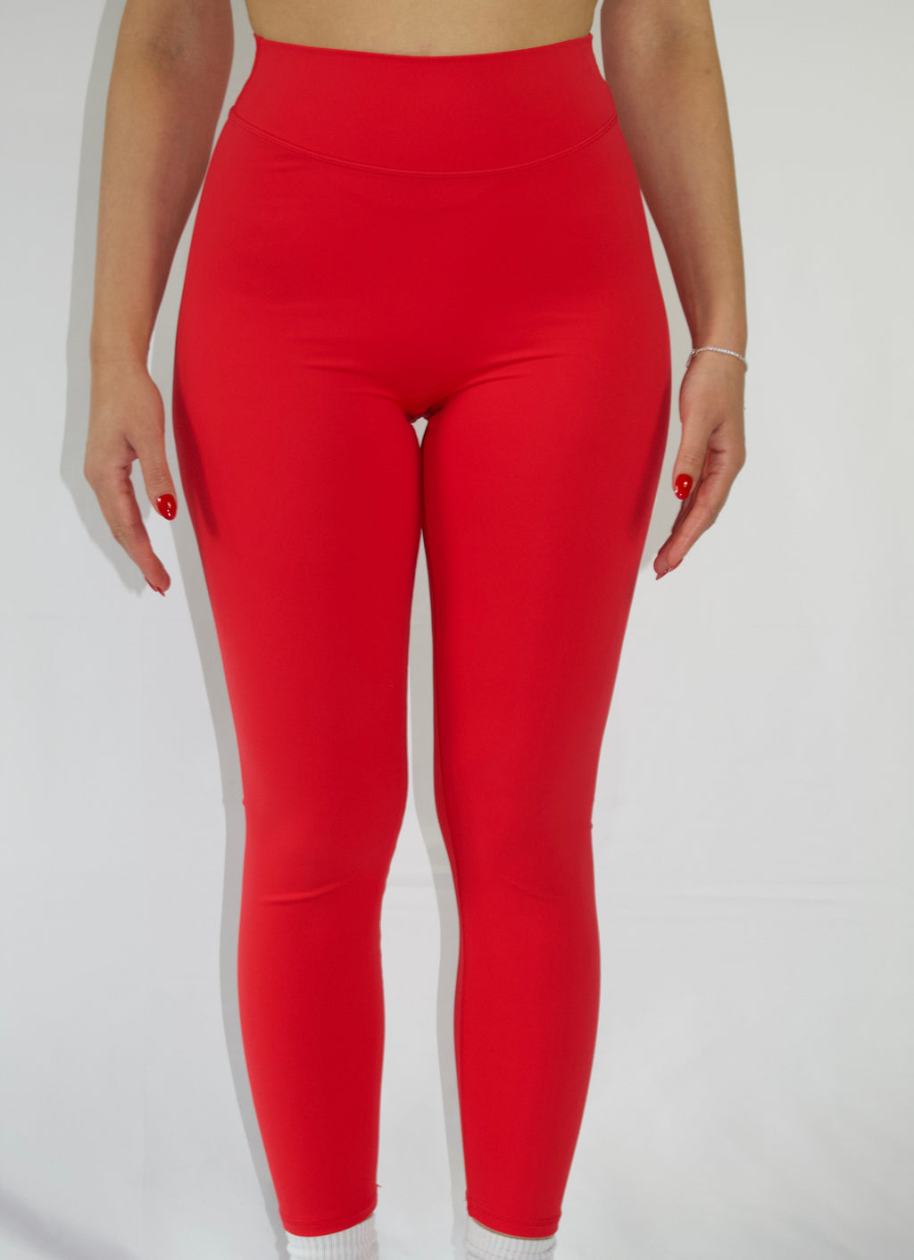 SoftEra™ - High-weisted leggings in Cherry Red