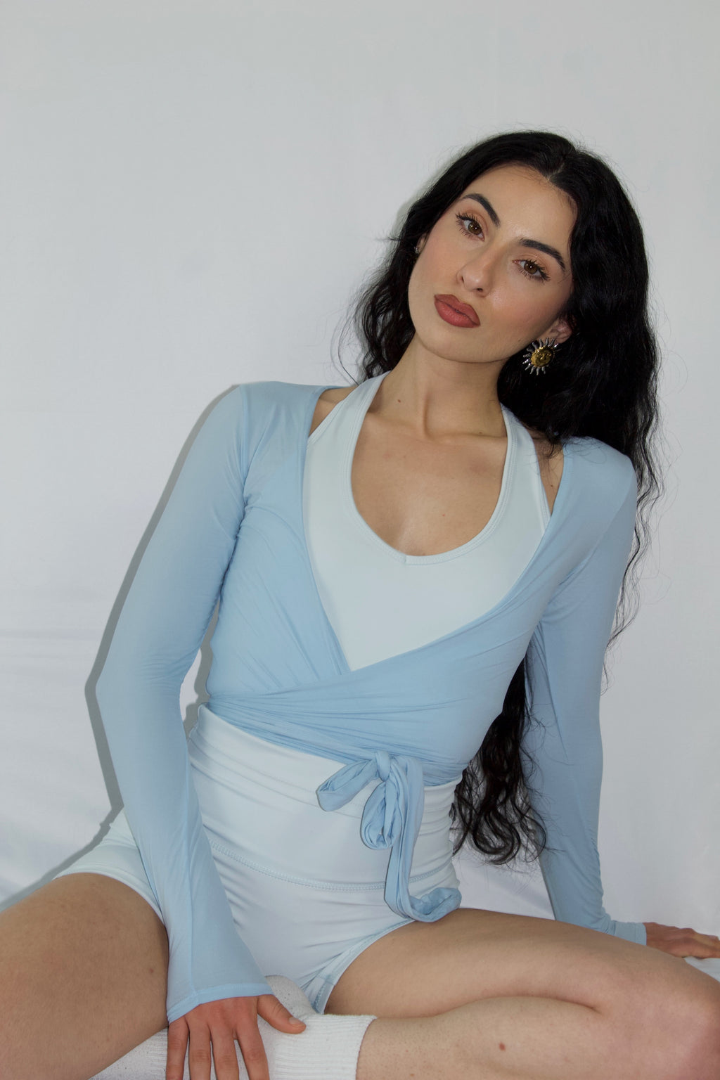 SoftEra™ - Wrap Bolero in Powder Blue