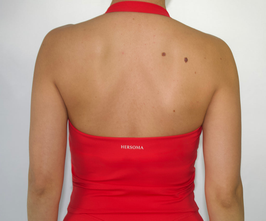 SoftEra™ - Halter Tank Top in Cherry Red